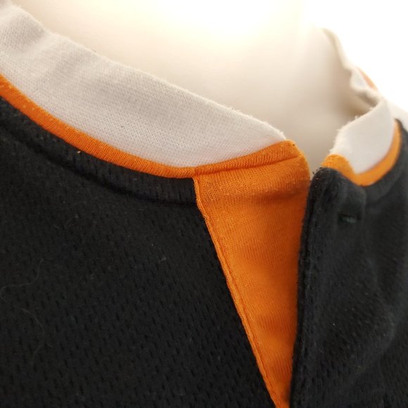 XL - Lg HD Polo Embroidered V Neck No Collar Shirt - Picture 7 of 11